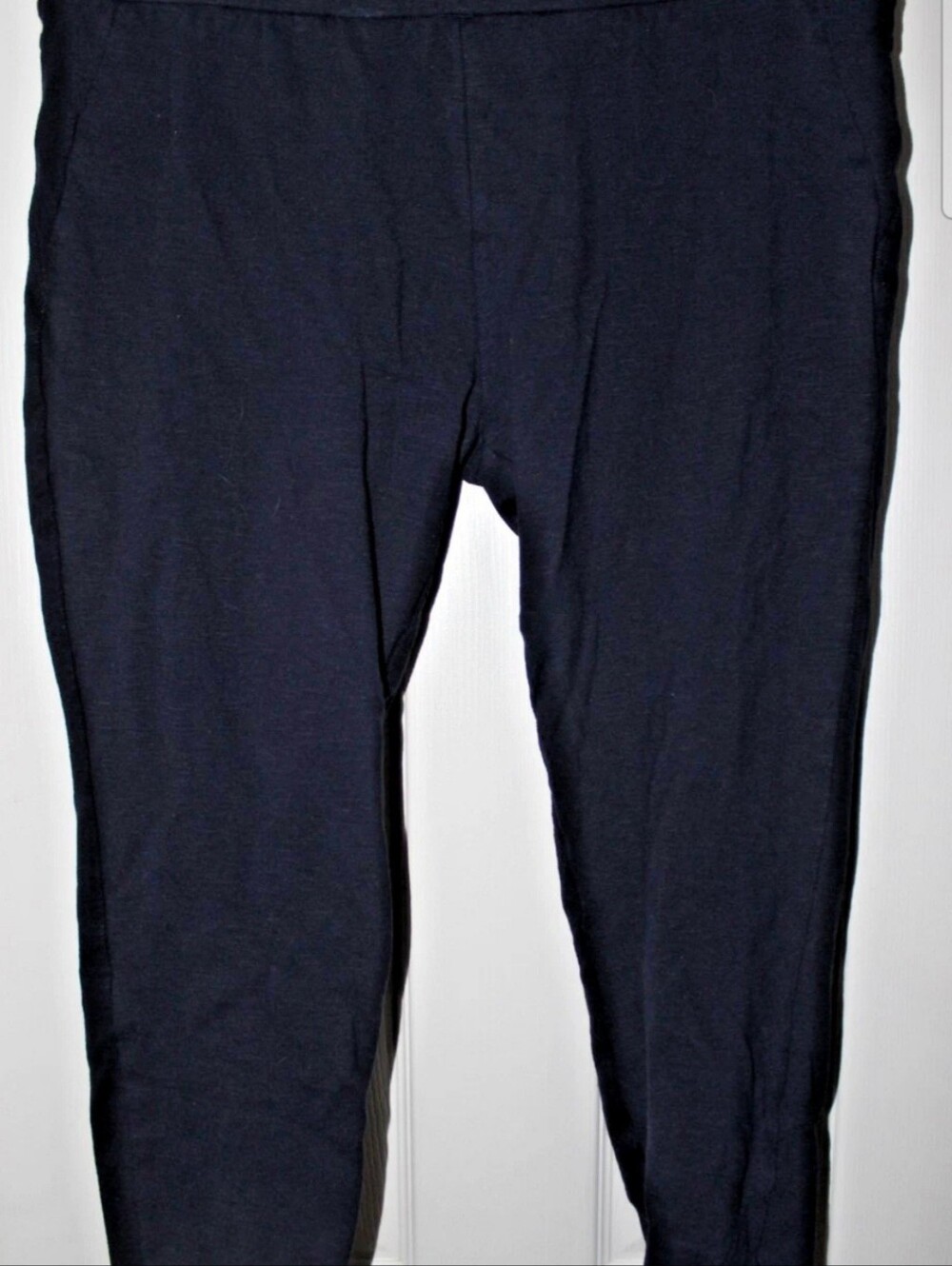 Matty M Black Women's Stretch Comfort Pants Size Large Rayon Nylon Spandex Blend